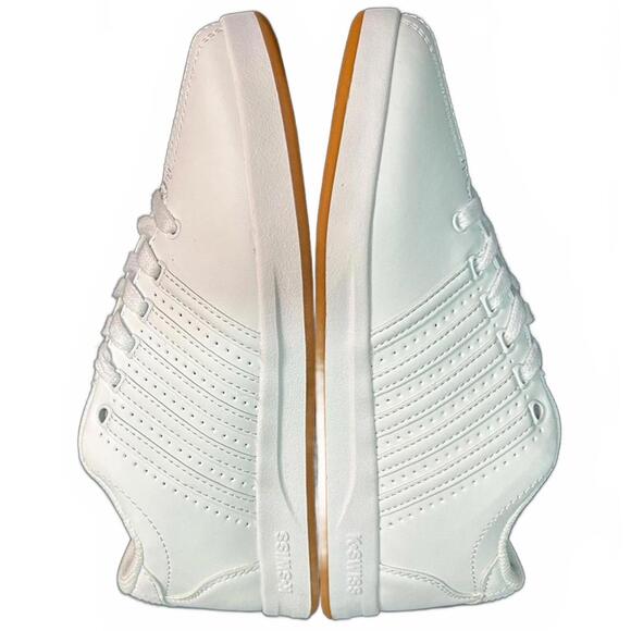 NEW - K-Swiss Classic Youth Tennis Sneakers, All White - Size 6 - Picture 3 of 7
